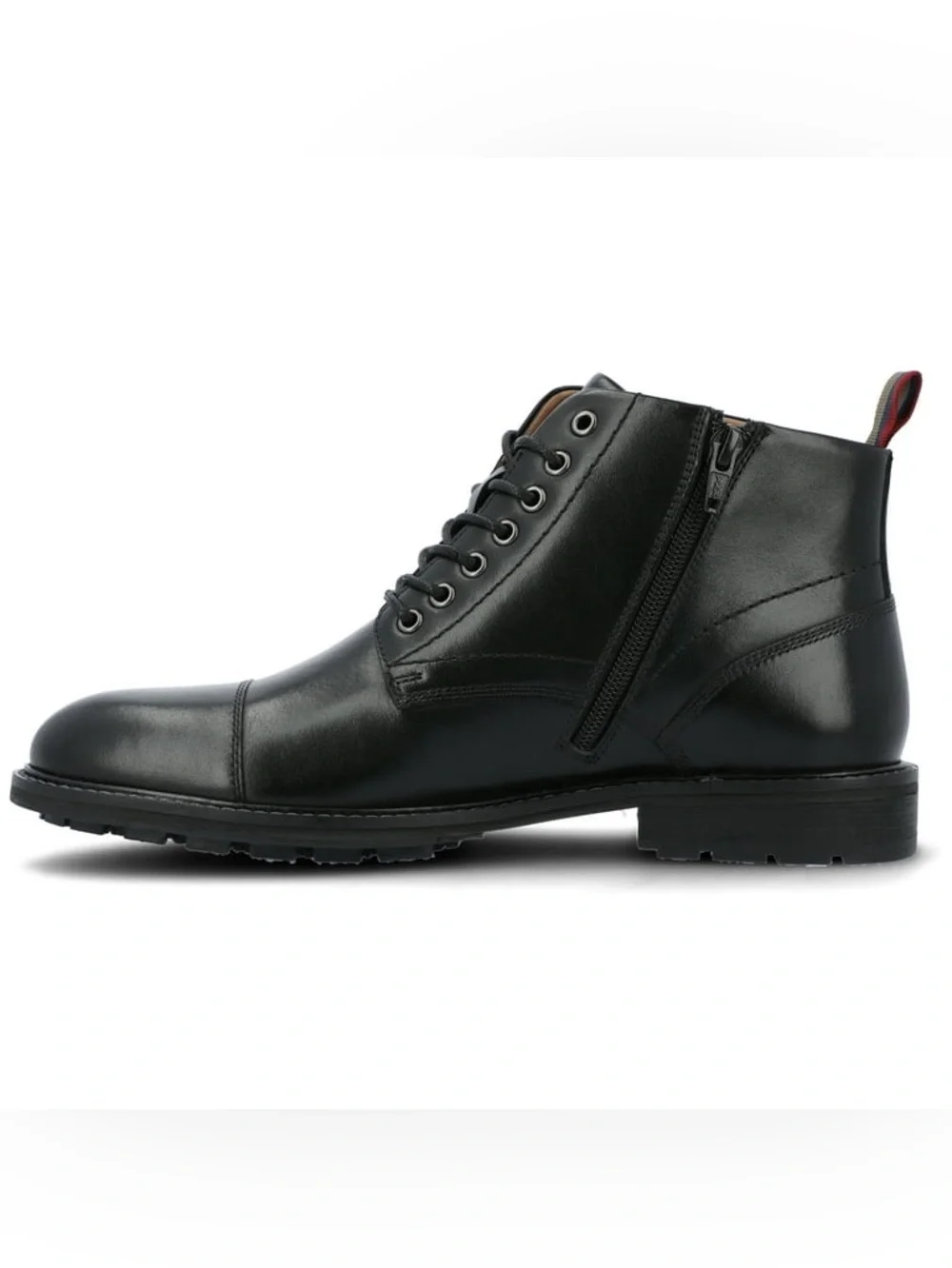 Thomas & Vine Avrum Black Zip and Lace Up Leather Chukka Boot Sz 11.5 BNWB